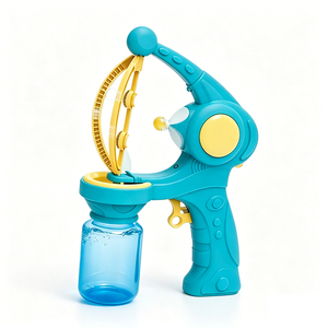 YS TOYS Pistola de Burbujas Automática con Luces Eléctricas, Juguete Grande de Plástico para Hacer Burbujas para Niños, Juego al Aire Libre, Requiere <span class=keywords><strong>3</strong></span> Pilas AA - Product Image 3