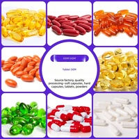 Cápsulas de Aceite de Krill Omega-3 a Base de Gelatina, Bajas en Fructosa, para Adultos, OEM, Marca Privada, Contrato, Vitamina E y C