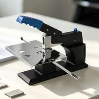 Agrafeuse manuelle de table A3 à bras long, agrafeuse manuelle robuste pour brochures, compatible avec les agrafes 24/6, 23/6, 23/8, 23/10