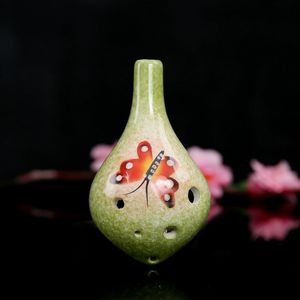 Ocarina de Cerámica de Alta Calidad, Tono Alto C, 6 Orificios, Pintada, Instrumento Musical para Principiantes - Product Image 3