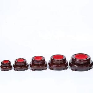 Base de Exhibición de Madera para Decoración del Hogar u Oficina, Adornos, Otros Productos de Cristal, Bola de Cristal Giratoria Redonda de Doble Capa - Product Image 5