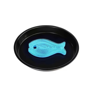 Food Grade Two-tone Fish Shape <b>Brush</b> for Dish and Home Cleaning Hand Design Kitchen Usage - Product Image 5