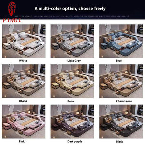 <span class=keywords><strong>Cama</strong></span> Inteligente de Lujo con Proyector, Tapizada en Cuero Suave, Multifuncional, con Masaje, Almacenamiento Seguro, Bluetooth y Tatami para un Dormitorio Confortable - Product Image 3