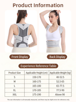 Ceinture de soutien lombaire professionnelle réglable, respirante, confortable et durable pour le bureau et l'usage quotidien – Correcteur de posture dorsal
