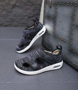 Sandales d'été respirantes pour diabétiques pour personnes âgées Semelle souple Absorbant les chocs Talon Gonflement Soulagement Chaussures - Product Image 5