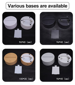 ฐานโคมไฟ 3 มิติ แบบขายส่ง อะคริลิค ยูเอสบี ไม้ ไฟกลางคืน รูปทรงกลม วงรี สำหรับไม้ คริสตัล ฐานไฟ LED สำหรับอะคริลิค - Product Image 5