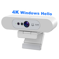 4K Web Kamerası Windows Hello Çift PD Otomatik Odaklama USB Type-C Dahili Mikrofon Görüntülü Konferanslar için Gizlilik Kapağı Uzaktan Çalışma Akışı