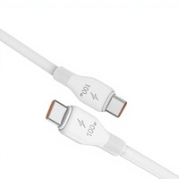 Kabel Pengisian Daya Super Cepat Vdenmenv Tipe C ke Tipe C 100W untuk Ponsel dan Laptop
