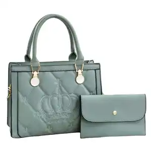 2023 New Bestselling Solid Color Premium Luxury Classic Practical Cross body Shopping Paired Women's Handbag Combination