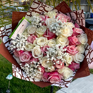 Bán Buôn Nhựa Sang Trọng Hoa Giấy Quà Tặng Không Thấm Nước Hoa Giấy Gói Mang Nhãn Hiệu Bán Hoa Nguồn Cung Cấp Cho Bao Bì Giấy - Product Image 4