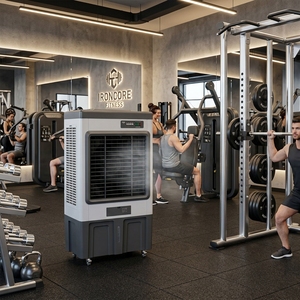 OEM ODM Floor Standing Low Noise Manufacturer Commercial Air Cooler Evaporative Air Cooler for Gym School Hospital Church - Product Image 1