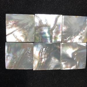 Pierre précieuse naturelle en vrac, feuille de nacre naturelle de forme carrée, nacre blanche naturelle vierge, pierre précieuse en vrac - Product Image 4