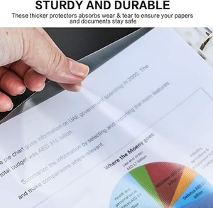 Hiệu Suất Cao Chất Lượng Hàng Đầu 100 Trang A4 Nhiệm Vụ Nặng Nề Đấm <span class=keywords><strong>Pocket</strong></span> Tấm Bảo Vệ Rõ Ràng Tấm Bảo Vệ - Product Image 2