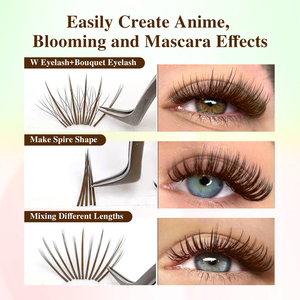 NAGARAKU <span class=keywords><strong>Cils</strong></span> en volume 5D couleur brun foncé, extensions de <span class=keywords><strong>cils</strong></span> naturels doux, fournisseur en gros de <span class=keywords><strong>cils</strong></span> naturels doux - Product Image 5