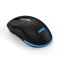 Mouse Gaming Profesional Berkabel Ergonomis Presisi Tinggi Optik Esports dengan Lampu RGB di Bawah dan Logo Kustom OEM