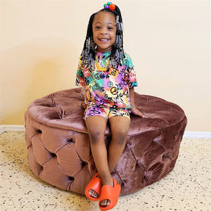 1-7Y Summer <b>Toddler</b> Kids Baby Girl Casual Summer Boutique Clothing Sets Printing Little Girl 2pcs Outfits Clothes - Product Image 2