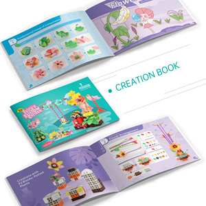 PUNGROW Patent 6 Side Connection Building Blocks <strong>Set</strong> ABS Plastic Puzzle Children Educational Fairy's Rainbow <strong>Garden</strong> <strong>Kids</strong> Toy <strong>Set</strong> - Product Image 4