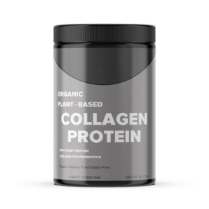 ผงโปรตีนคอลลาเจนออร์แกนิกวีแกนแบบปรับแต่งได้ ขายดีจากโรงงานผู้ผลิต (OEM) พร้อมโปรไบโอติกส์ - อาหารเสริมเพื่อผิวกระจ่างใสสำหรับผู้ใหญ่ - Product Image 1