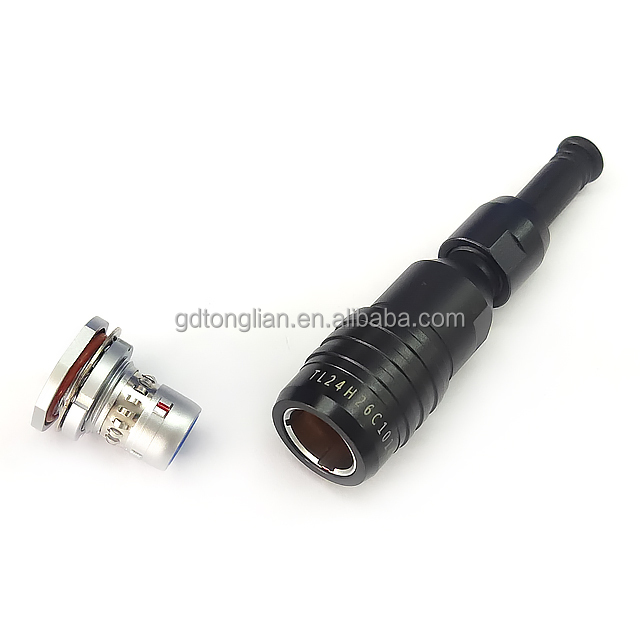 TL24 Clo-14pin Straight Male MIL Circular CMA 5N14 Connector Push-Pull Audio Video Male Connectors Compatible with CMA 7N1