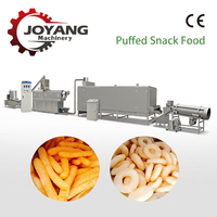 Ligne d'extrusion à double vis entièrement automatique pour la fabrication de snacks soufflés commerciaux