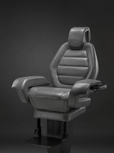Asiento de timón de yate de lujo de diseño ergonómico hecho a mano en Italia con reposabrazos de calidad garantizada suministros marinos - Product Image 5
