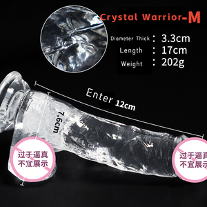 3 pièces OEM ODM Masturbateur transparent en cristal pour femmes, préservatif en cristal pour l'agrandissement masculin - Product Image 6