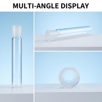 Tube en quartz de haute pureté avec joint rectifié, cylindre entièrement transparent, grande stabilité et haute transmission de la lumière