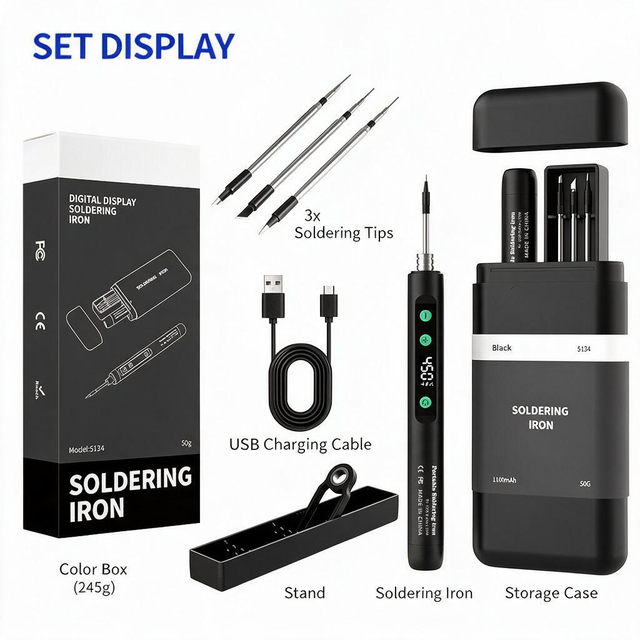 2026 New 5V USB Wireless Portable Soldering Iron DIY Home Welding and Repair Special Kit 200-480C Pencil Grip Model 5134