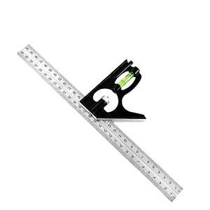 Aluminum Alloy Combination Angle Ruler 90 Degree 45 Degree Level Gauge Woodworking Measuring Tool - Product Image 4