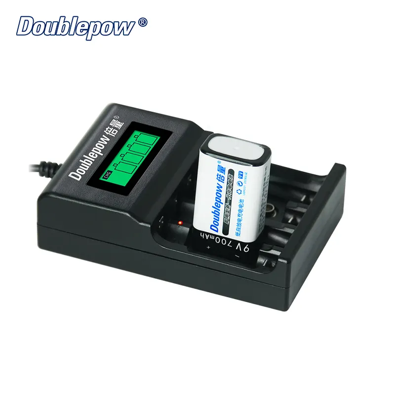Factory price EU/AU/UK/US Plug Standard USB battery Charger for 1.2V AA AAA 9V Ni-Mh/Ni-Cd rechargeable battery