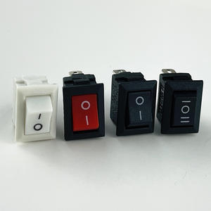 Interrupteur à bascule miniature KCD11 10x15mm 3A SPST 2 positions avec bornes longues, interrupteur d'alimentation rouge/noir/blanc, vente en gros - Product Image 3