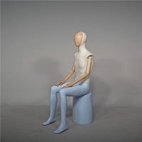 Mâle Mannequin Complet Du Corps Mâle Mannequin Assis Mannequin En Fiber De Verre