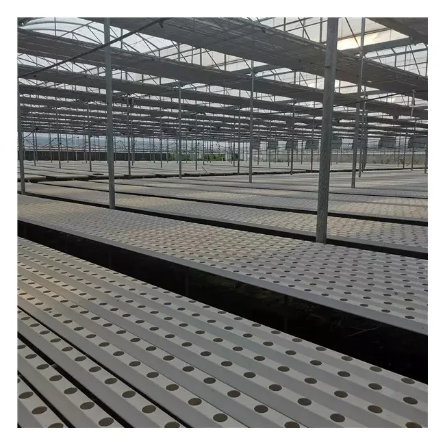 100*50ミリメートルGreenhouse Agriculture Aquaponic Hydroponic PVC Pipe Lettuce Grow System NFT Channel System