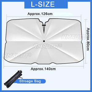 Pare-soleil de voiture, protection solaire pour pare-brise avant, accessoires de protection intérieure pour pare-brise - Product Image 6