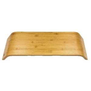 Support d'écran en bambou 67,5x20x10,5 cm, support de bureau pour ordinateurs portables, espace de travail à domicile - Product Image 2