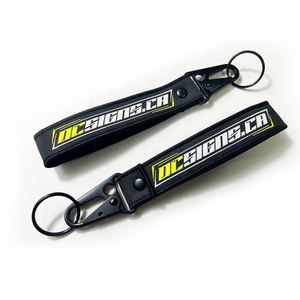 High Quality <b>Custom</b> Logo Full Color Printed Hand Wrist Short Strap Keychain <b>Key</b> Chain With Eagle Mouth Buckle - Product Image 2