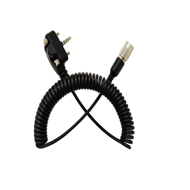 Industrial Grade HR10A 7P 6P to 3.5mm 4 Pole Spring Coiled Cable with Screw Fixing Factory Direct Customization