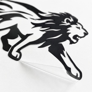 Autocollant latéral de voiture personnalisé <span class=keywords><strong>Lion</strong></span> en flamme, graphiques de carrosserie sur mesure, autocollant de porte en vinyle imprimé OEM, vente en gros XGS DECAL - Product Image 2