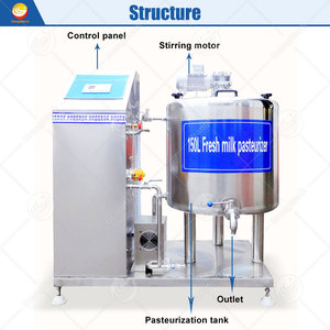 Réservoir de pasteurisation ORME, machine de transformation du lait laitier, pasteurisateur et homogénéisateur de crème glacée 100l - Product Image 2