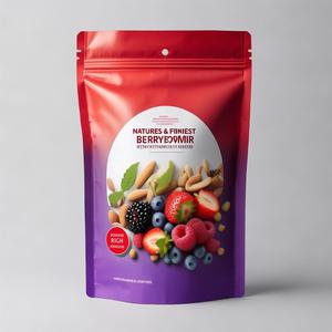 Pochette alimentaire en plastique BOPP à fermeture éclair, hermétique, à soufflet latéral, qualité alimentaire, vente en gros - Product Image 1