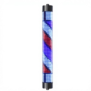 Kisen Nuevo y Popular Poste de Barbería Comercial para Exteriores, Mueble de Salón de Peluquería con Logotipo, Luz LED Colgante de Pared - Product Image 2