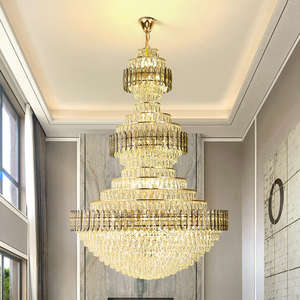 Fábrica China <span class=keywords><strong>Chelier</strong></span> moderno para techos altos Luz de techo Sala de estar Candelabros y luces colgantes a buen precio - Product Image 6