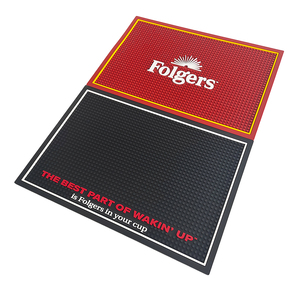 Custom Logo PVC Silicone Bar Mat Rubber Bar <b>Runner</b> Spill Mat Drip Tray Beer Mat Pub Rail Mat Non Slip Service Mat Countertop Pad - Product Image 3