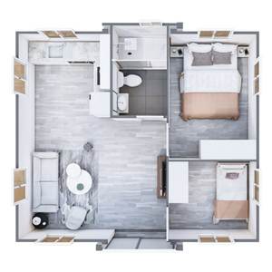 Contenedor prefabricado de envío de 40 pies y 20 pies, casa extensible a la venta, casa prefabricada plegable de acero ligero, Villa de 5 dormitorios - Product Image 6