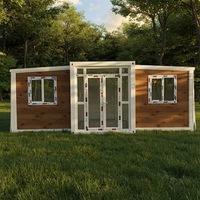 Maison conteneur modulaire préfabriquée en acier de 20 pieds de haute qualité, extensible, moderne, de luxe, pliable, portable, mini-villa, hôtel