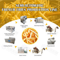 Ligne de production automatique de pommes de terre frites Machine 500KG par heure Ligne automatique prix de la ligne de frites