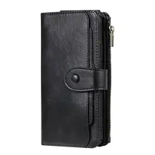 New Case For Iphone 15 14 Promax Pu Leather Flip Card Case For Iphone 13 14 15 Pro Max Removable Wallet Magnetic Cover Case