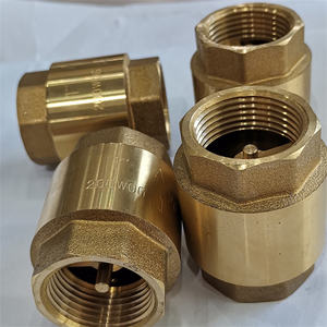 วาล์วตรวจสอบ<span class=keywords><strong>แบบ</strong></span>สปริงไ<span class=keywords><strong>ม</strong></span>่ไหลกลับ รุ่น PN20 FXF แกนพลาสติกหรือทองเหลือง น้ำหนักเบา รุ่นทองเหลือง สำหรับ<span class=keywords><strong>ไอ</strong></span>น้ำ Dn25 แนวตั้ง - Product Image 1