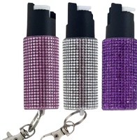 Nouvel Arrivage – Collection de Porte-clés de Défense Personnelle en Strass Solides avec Vaporisateur, Jusqu'à 3 Mètres, Flacon de Parfum, Spray de Défense Personnelle pour Femmes