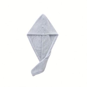 High Quality Customized Logo Super Absorbent Women Quick Dry <b>Wrapped</b> Drying Turban Cap Microfiber Hair Towel - Product Image 3